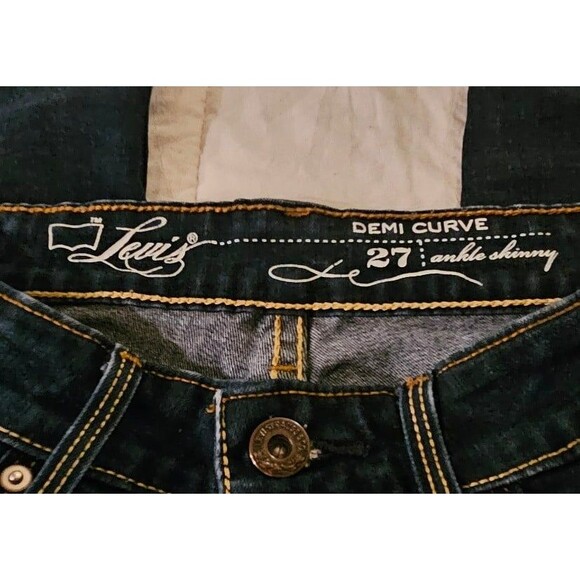 LEV'IS SAN FRANCISCO WOMENS DEMI CURVE ANKLE SKINNY SZ 27x27 - Picture 4 of 5